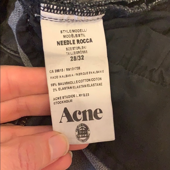 Two pairs ACNE studios needle jean size 28 - Picture 4 of 9